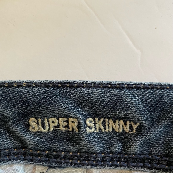 American Eagle Super Skinny Blue Jeans Womens Size 6 Regular Preowned (65) - Picture 9 of 14